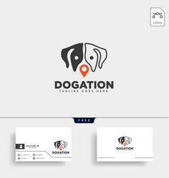 Dog Point Logo Vector Images 81 Dog Pet Animal Pin Location Logo Template Icon Vector
