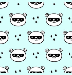 Polar Bear With Sunglasses And Snowflakes Cute