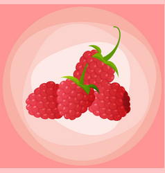 Flat strawberry icon symbol Royalty Free Vector Image