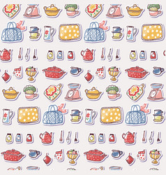 Seamless Pattern With Kitchen Utensils