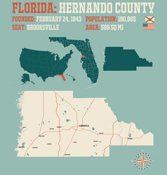 Map Hernando County In Florida