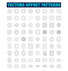 Offset Cut Design Patterns Graphic Elements