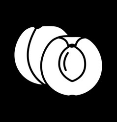 Peach Dark Mode Glyph Icon