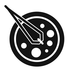 Chemistry Lab Forceps Icon Simple Study