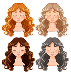 Four Women With Different Hair Dye