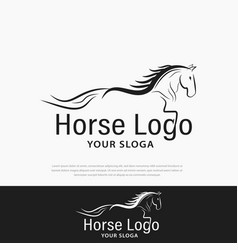 Horse Logo Stable Farm Valley Company Race Logo