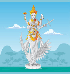 Saraswati Statue - Hindu Goddess Knowledge