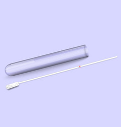 Empty Test Tube And Swab Sampletest Result