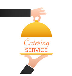 Flat Catering Service On White