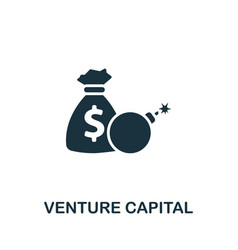 Venture Capital Icon Monochrome Simple