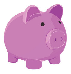 Piggy Bank Investment On A White Background