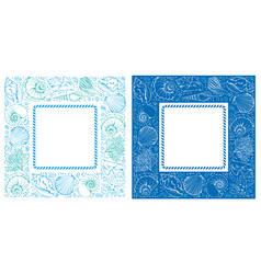 Seashell Square Frame Set