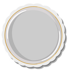 Isolated Of Plate In Top View