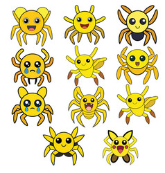 Yellow Sac Spider Flat Design Animal Design