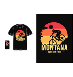 Montana Mountain Bikert-shirt Merchandise