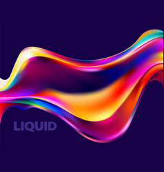 Abstract 3d Liquid Holographic Shape Colorful