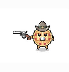 Apple Pie Cowboy Shooting With A Gun