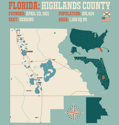 Map Highlands County In Florida