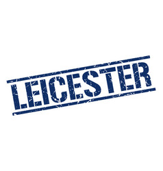 Leicester Blue Square Stamp