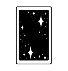 Tarot Aesthetic Card With Stars Outline