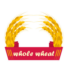 Wheat Ears Logo With Ribbon