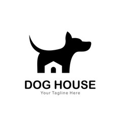 Dog House Flat Style Logo