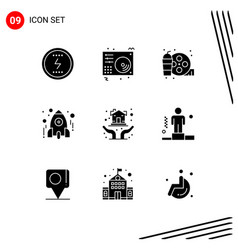 Set 9 Modern Ui Icons Symbols Signs For School