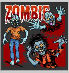 Zombie Comic Set - Cartoon