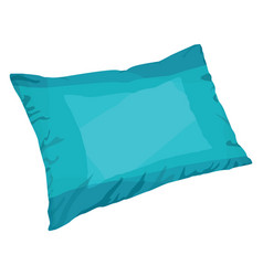 Blue Pillow On A White Background