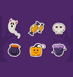 Halloween Sticker Set Collection Design