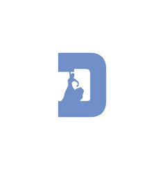 D Id Initials Dancing Art Logo And Icon