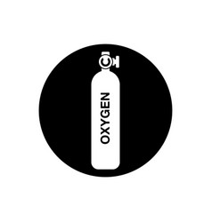 Oxygen Cylinder Icon Rounded Button Style