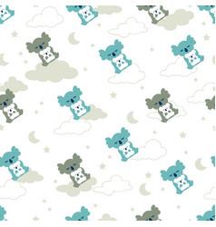 Koala Mom Hug In Dreamland Graphic Seamless