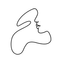 One Line Face Drawing Vector Images Over 4 800