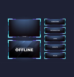 Live Streaming Overlay For Online Gamers Gaming