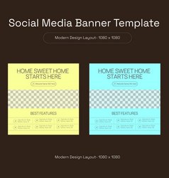 Social Media Banner For Real Estate House Property