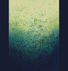 Spring Green And Dark Blue Splash Watercolor