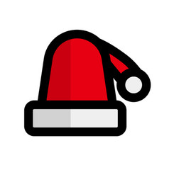 Flat Design Santa Claus Hat