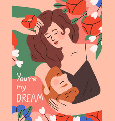 Romantic Love Card For Saint Valentines Day