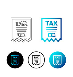 Abstract Tax Icon