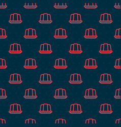 Red Line Jelly Cake Icon Isolated Seamless Pattern