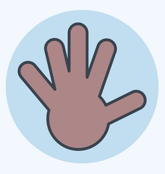 Icon Hand Related To South Africa Symbol Color