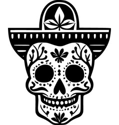 Sugar Skull - Minimalist And Flat Logo