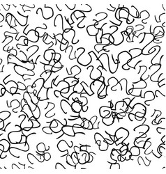 Seamless Pattern With Sketch Round Squiggle