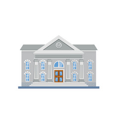 Museum Building Clipart Flat Design Isolated