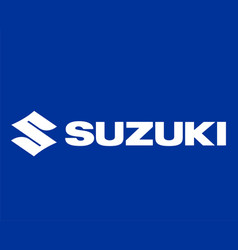 Suzuki Brand Logo Car Symbol With Name White