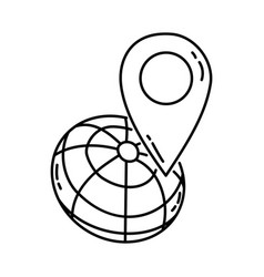 Google Maps Icon Doodle Hand Drawn Or Outline