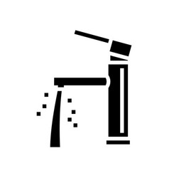 Flow Faucet Water Glyph Icon