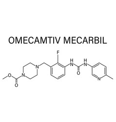 Omecamtiv Mecarbil Molecule Skeletal Formula