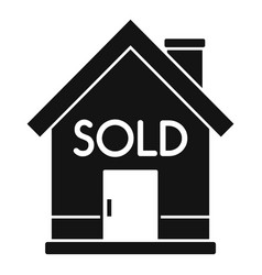 House Auction Sold Icon Simple Sell Price